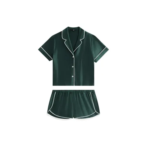 KITH Crest Monogram Pajama Set Women's Green