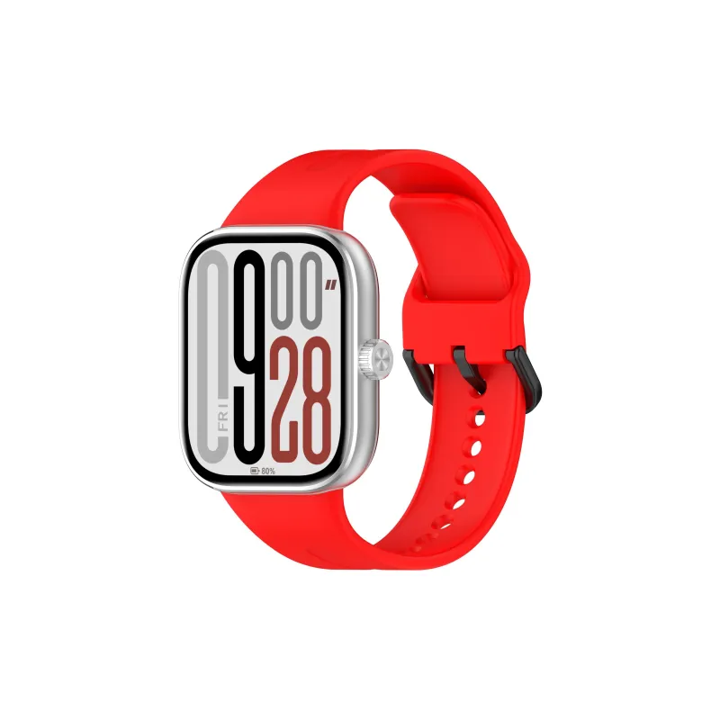 IBOANN Red Beige Compatibility Watch Band Silicone Material-10