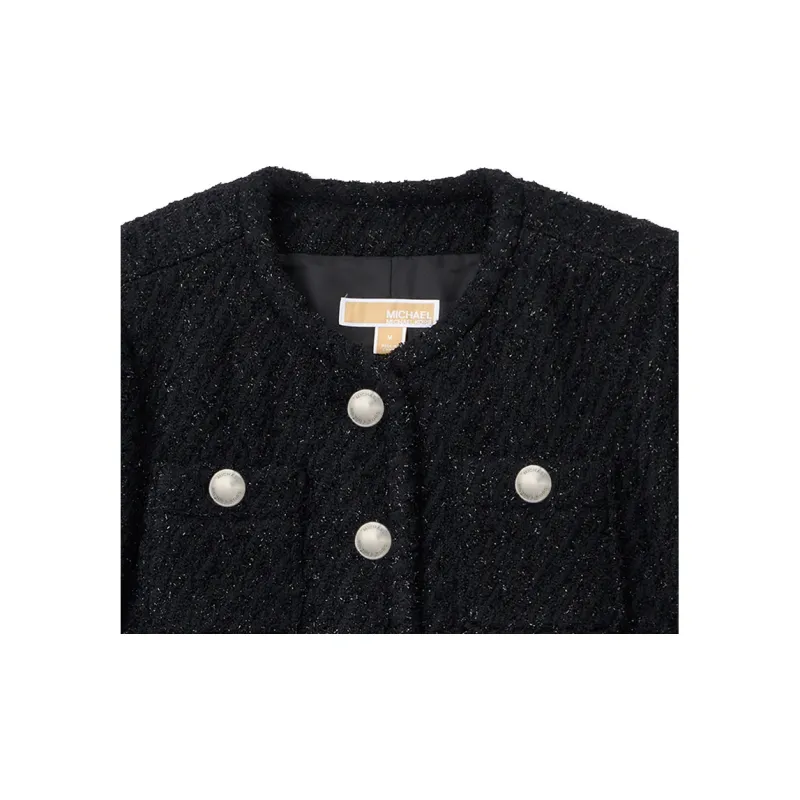 MICHAEL KORS Metallic Tweed Jacket-4