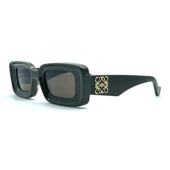 LOEWE Acetate Rectangular Sunglasses Women's Dark Green