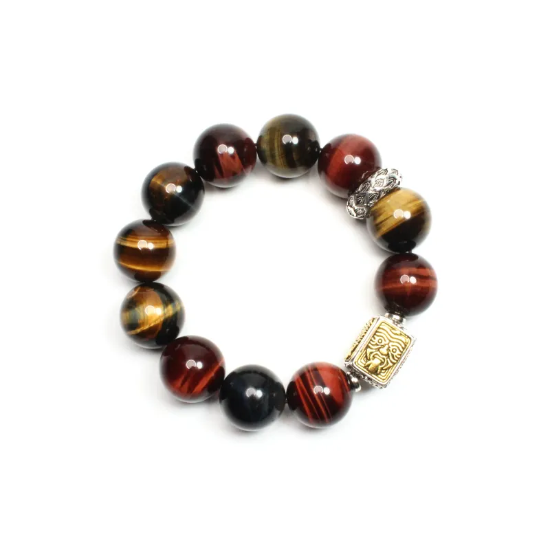 CUIJING Tiger's Eye Stone Bracelets Men's-1