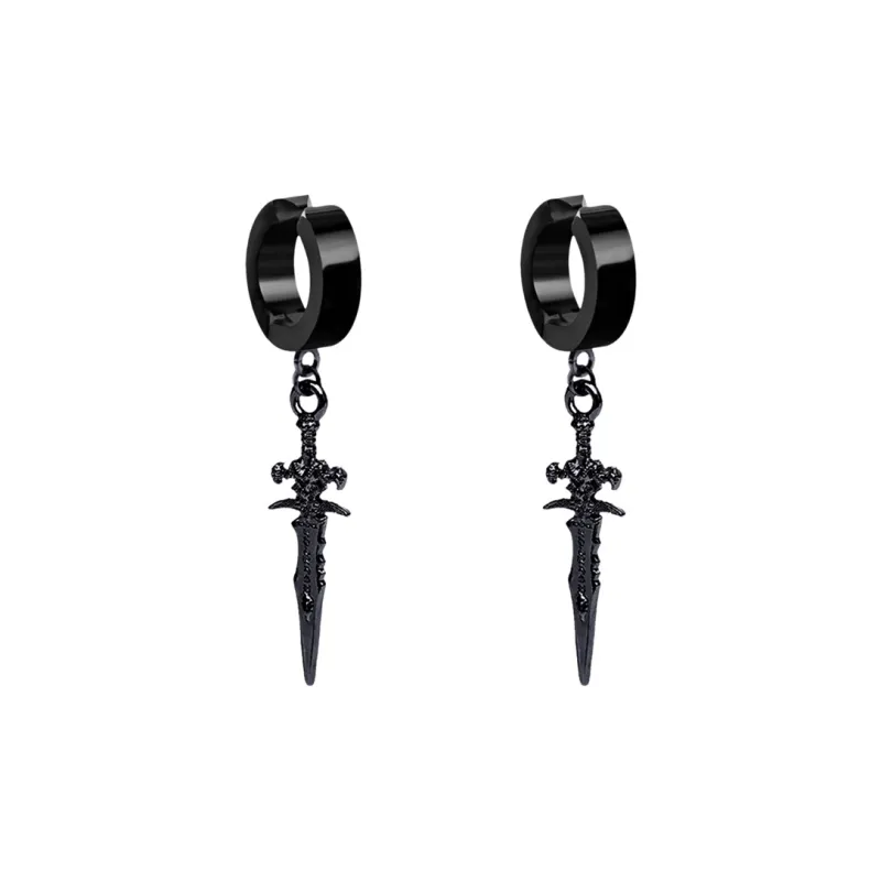 HAZYOU Alloy No-Hole Clip-on Earrings Unisex-5