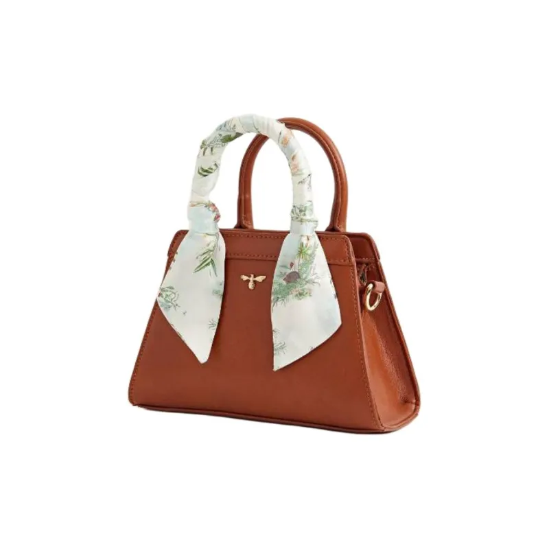 Fable PU One Shoulder Handbags Mini Women's Brown-1