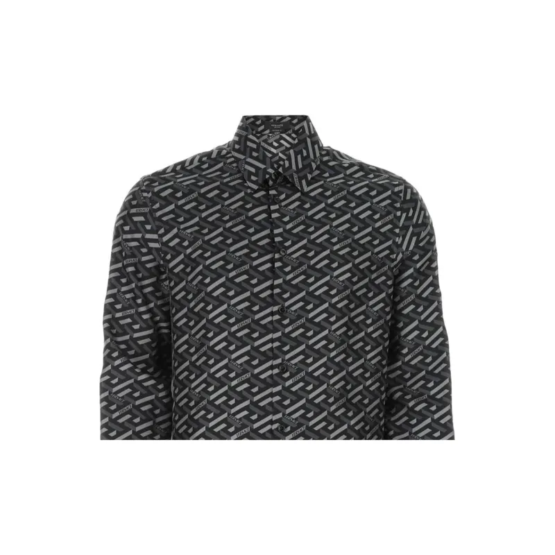 VERSACE Shirts Men Black-3