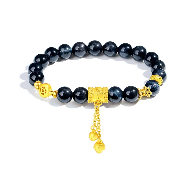 PUTUOSHANWENCHUANG Tiger's Eye Stone Bracelets Unisex-3