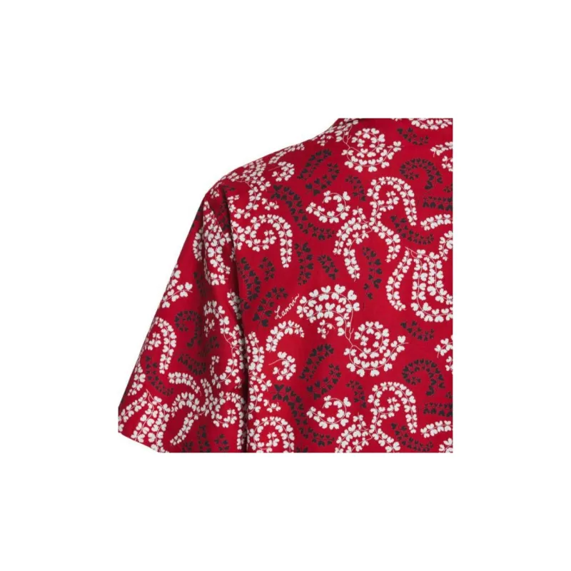 Lanvin Leaf Printed Short Sleeved Shirt-4