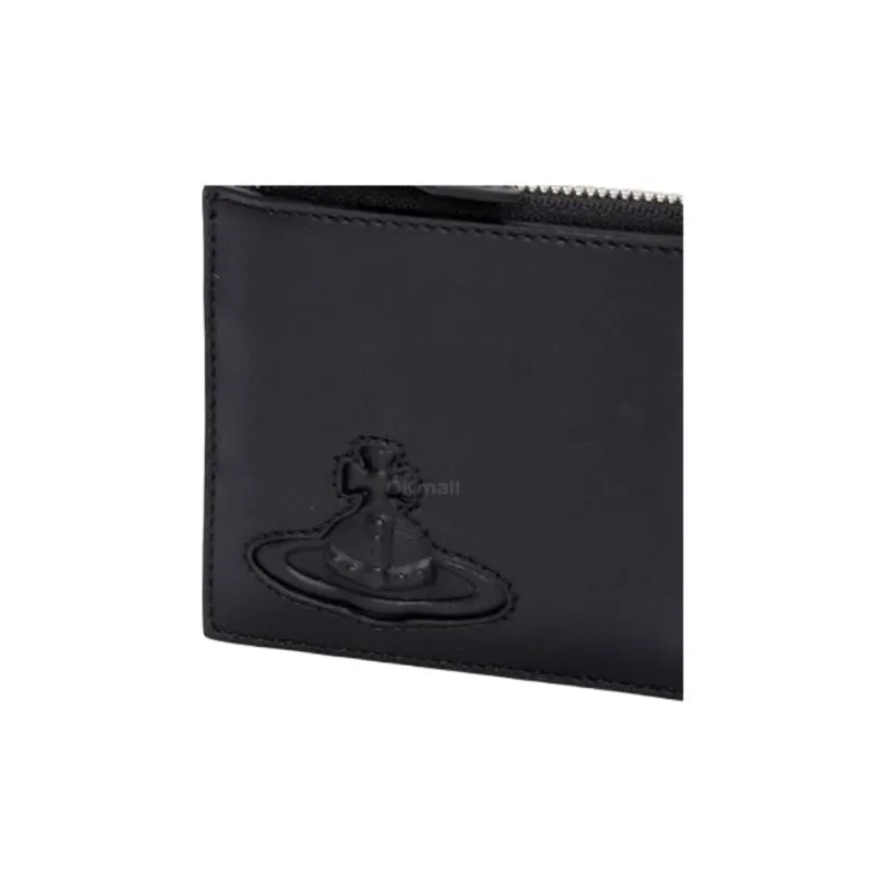 Vivienne Westwood Cow Leather Card Holder Men's Black-4