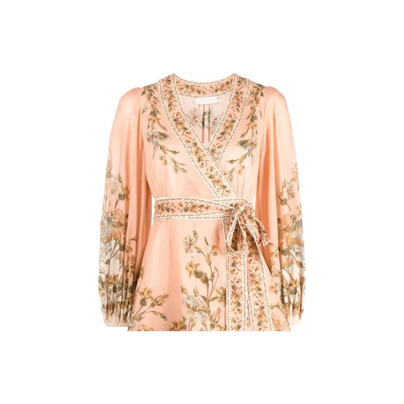 Zimmermann Chintz Wrapped Mini Dress-4