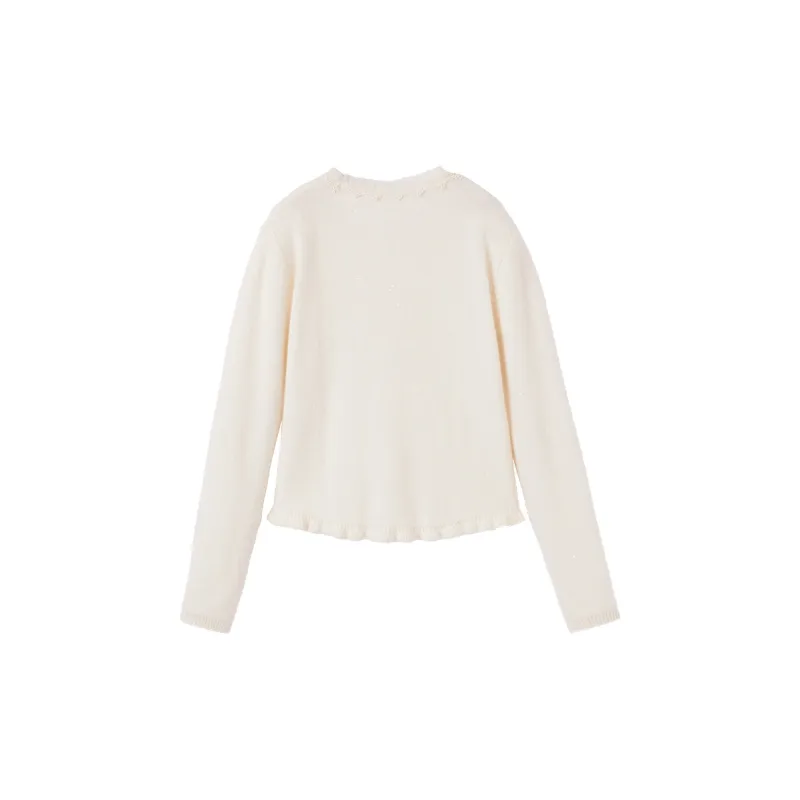 XIANGYING Sweater Women's Beige-1