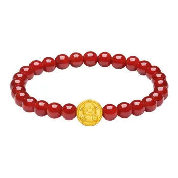 ZHOU LIU FU Chinese Zodiac Snake Collection Gold Bracelet Women's