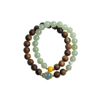 Moon Seal Hundred Rivers Fragrance Agarwood Bracelets Unisex