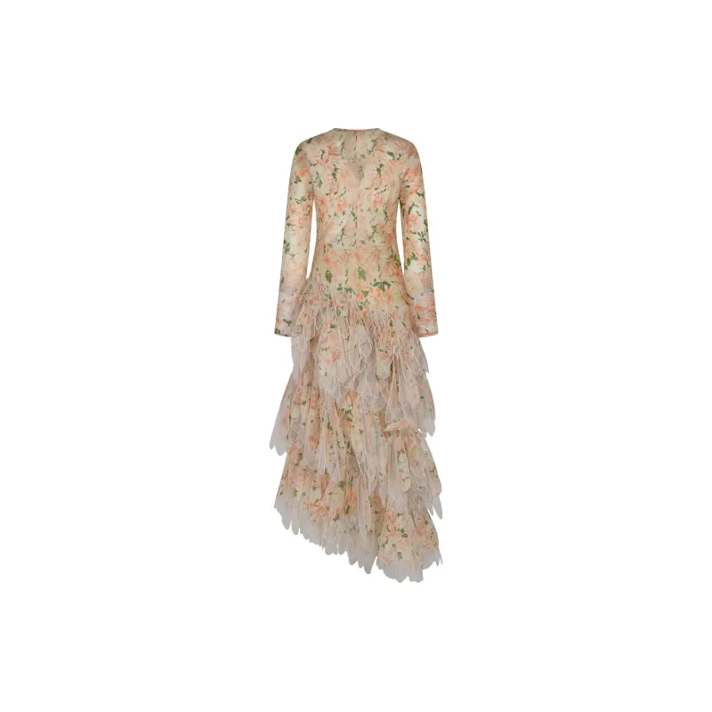 Zimmermann Floral Printed Flared Midi Dress-1
