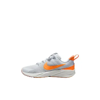 Nike Star Runner 4 Anti Slip Wear Resistant Kids' Running Shoes White Gold Kids'