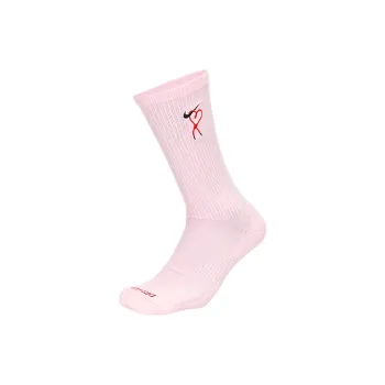 Nike Mid Calf Socks Unisex 1 Pack Foam Pink/University Red/Black