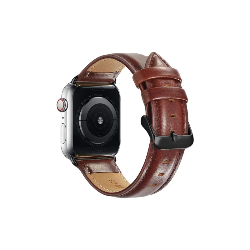 IWabcertoo Watch Band Apple Compatibility Cowhide Leather Material-2