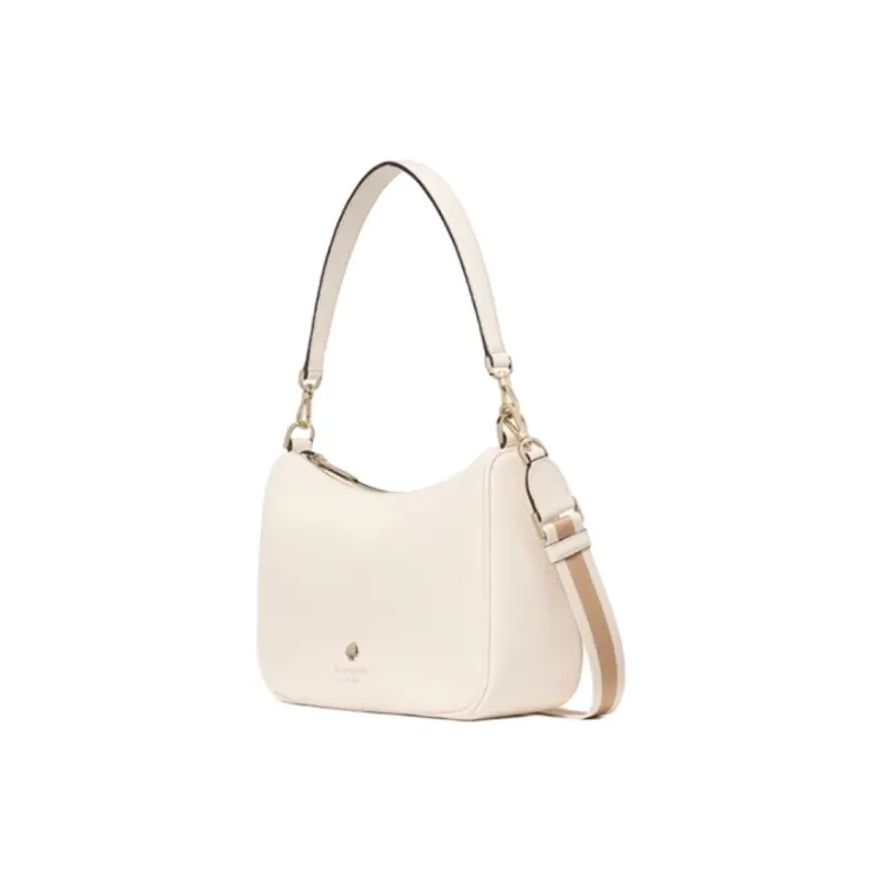 Kate Spade Cow Leather Shoulder Bag Small Size Women's Sheepskin White-1