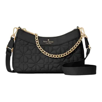 Kate Spade Fabric Crossbody Bag Shoulder Bag Small Size Women's Black