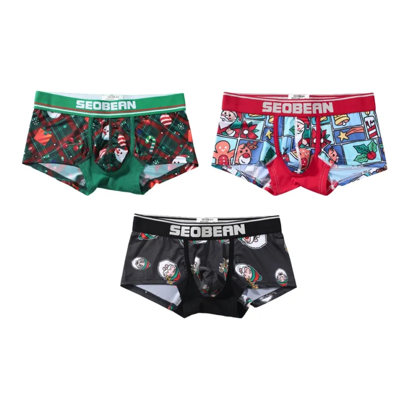 SEOBEAN Underpants Men's 3 Pack-10