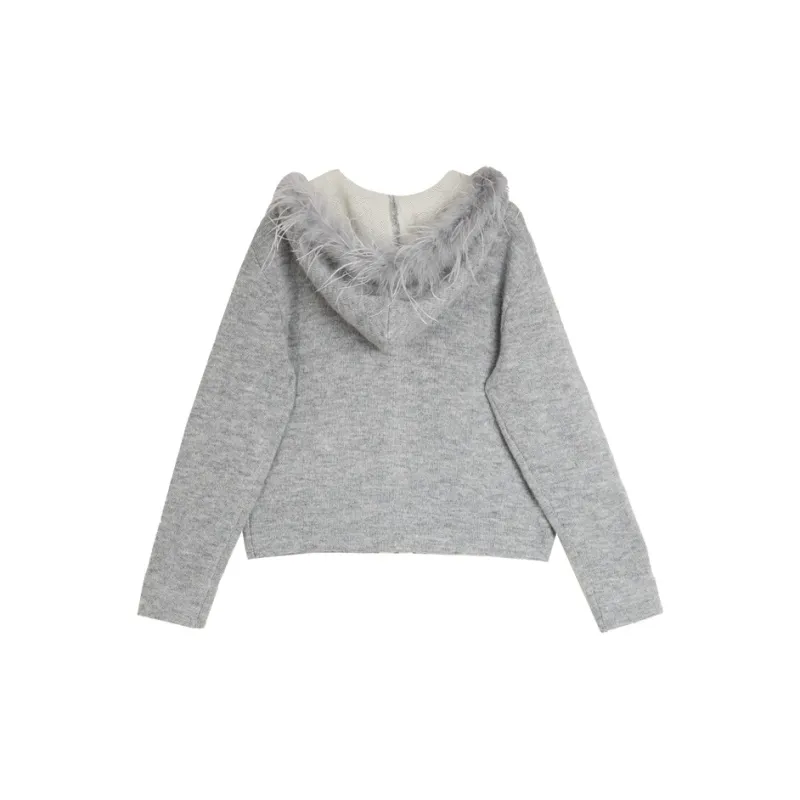 ELLE Knitwear Women's Medium Gray-1