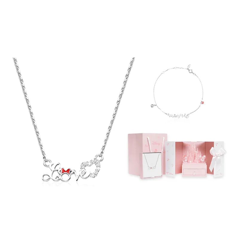 Disney Minnie Series 925 Sterling Silver Necklaces Women's-15