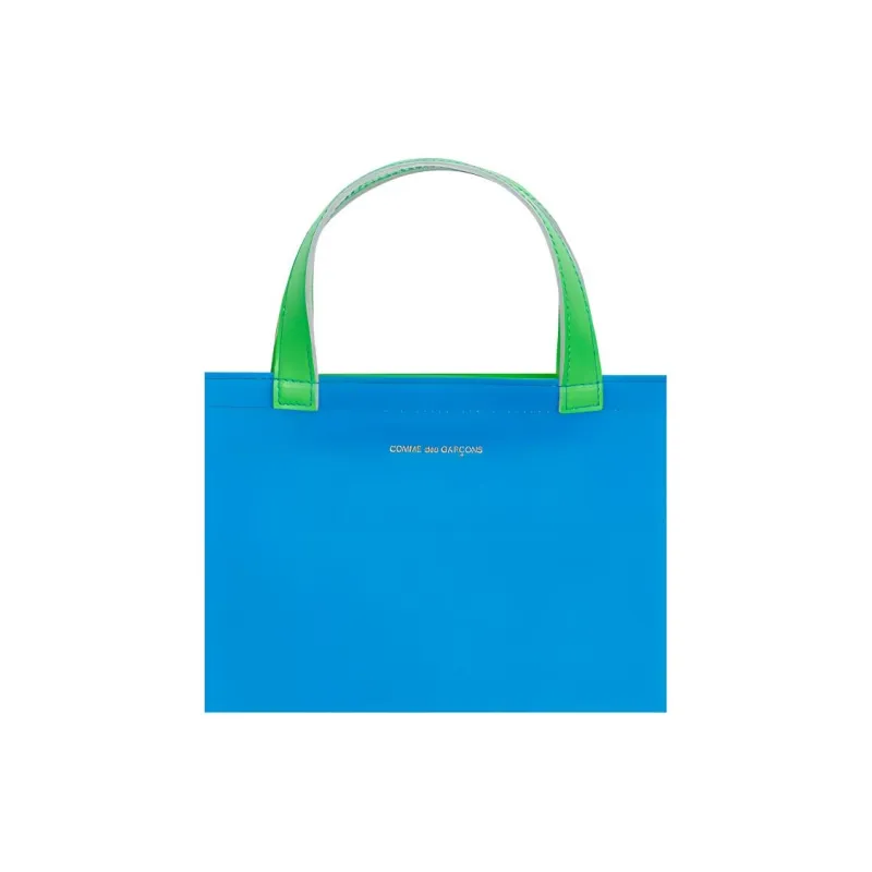 CDG Play Leather Tote Bag, Shopping Bag, Handbag Regular Unisex Blue-0