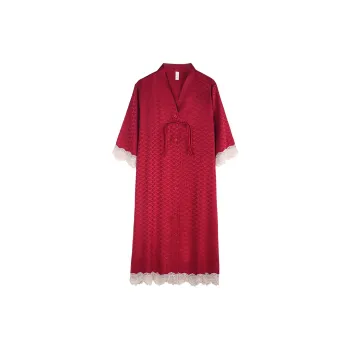 Xuan Liang Nightgown Women's Maroon