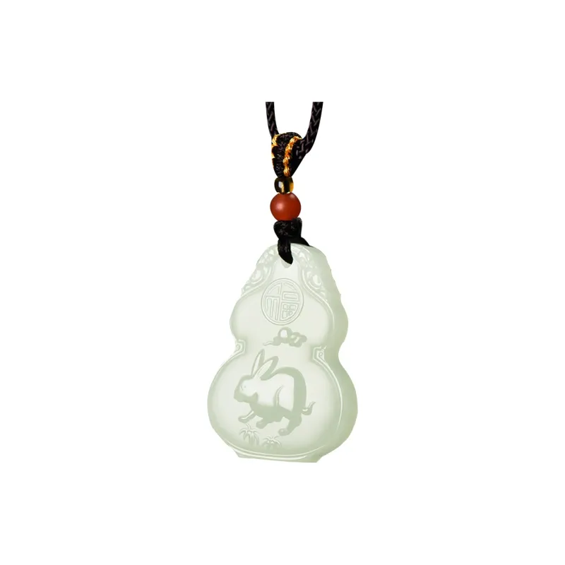 KUNYUYAO Hetian Jade Pendants White Jade Unisex-98