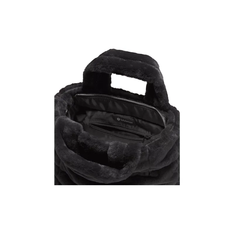 Lululemon Quilted Recycled Polyester Shoulder Bag Crossbody Bag Handbag Mini Women's Black-4