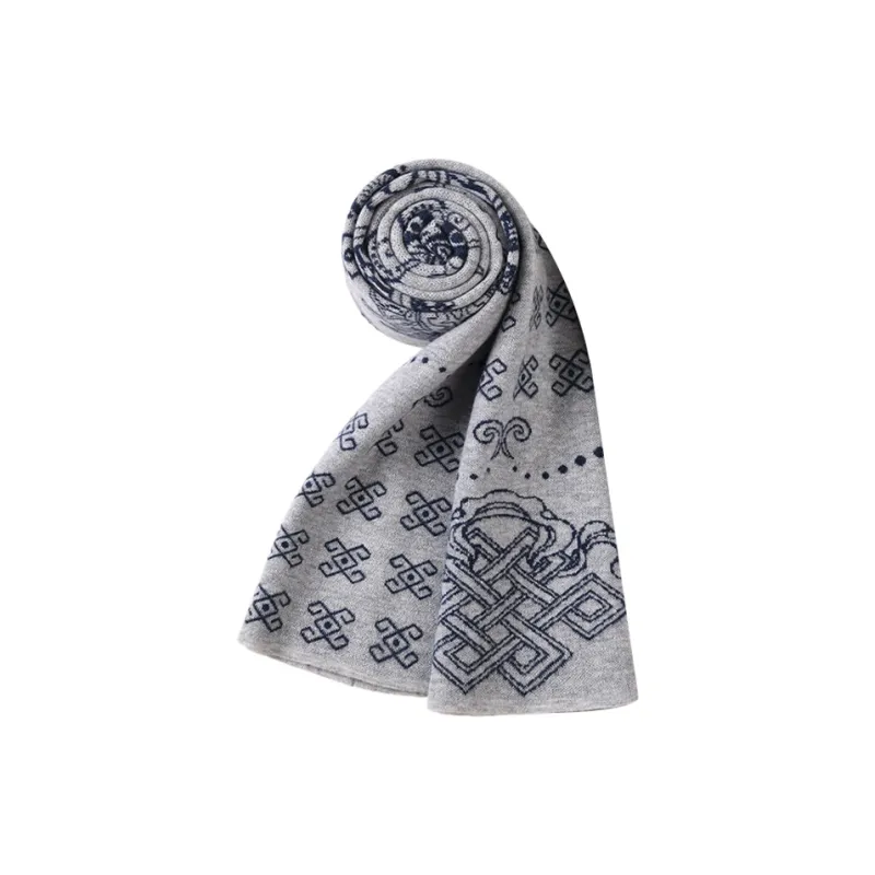 Yalu Wool Knit Scarves Unisex Gift Box Set-7