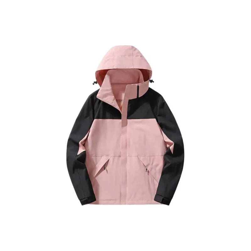 Yalu Water Resistant Windproof UV Protection Breathable Windbreaker Jacket Unisex Phantom Black-5