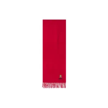 MOSCHINO Wool Knit Scarves Men's Red