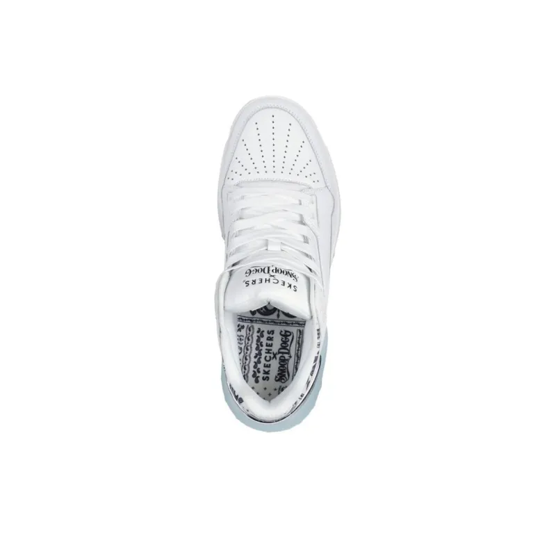 Snoop Dogg x Skechers Anti Slip Wear Resistant Low Top Casual Running Shoes Men's White-3