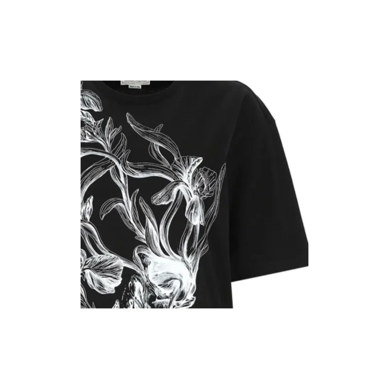 Alexander McQueen T Shirts Women's Black-4