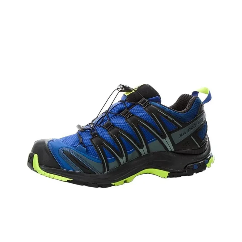 SALOMON XA PRO 3D Slip Resistant, Abrasion Resistant, Waterproof, And Breathable Low Top Outdoor Shoes Men's Blue Black-3