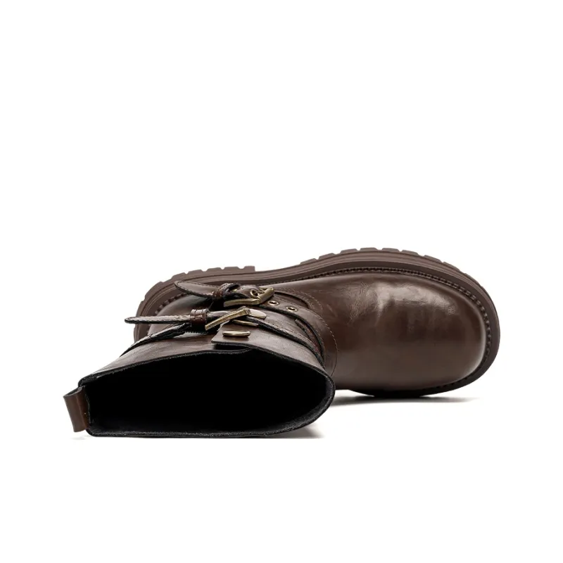 EXULL Q Ankle Boots Women's Brown-3