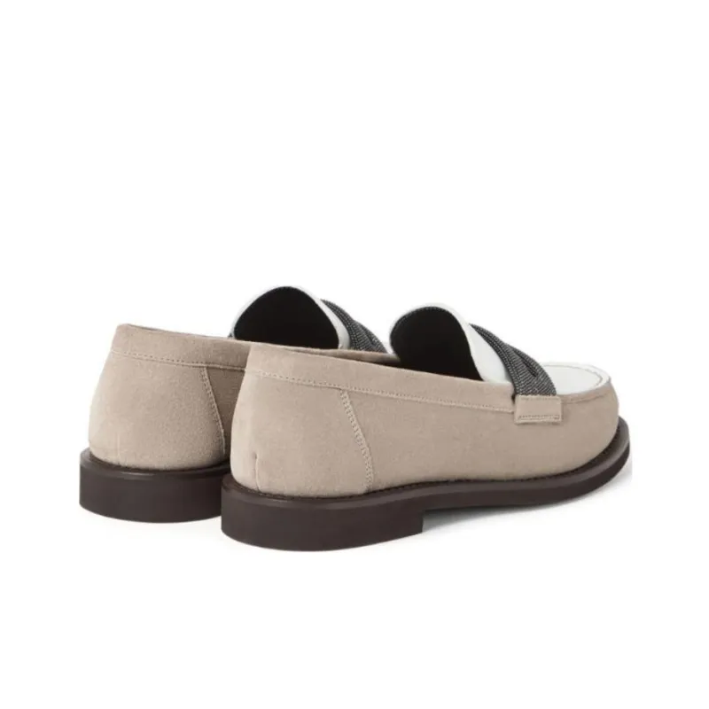 Brunello Cucinelli Embellished Slip On Loafers Women's-3