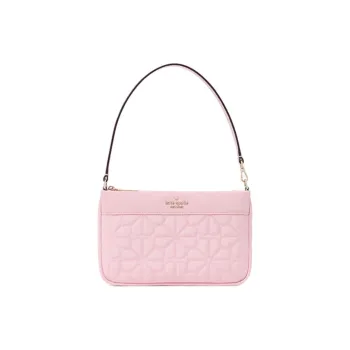 Kate Spade Spade Flower Fabric Shoulder Bag Small Size Women's Pink