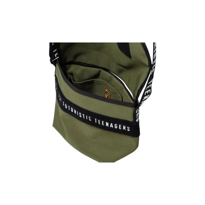 HUMAN MADE Polyester Messenger Bag, Crossbody Bag, Shoulder Bag Medium Size Unisex Olive Umber-2