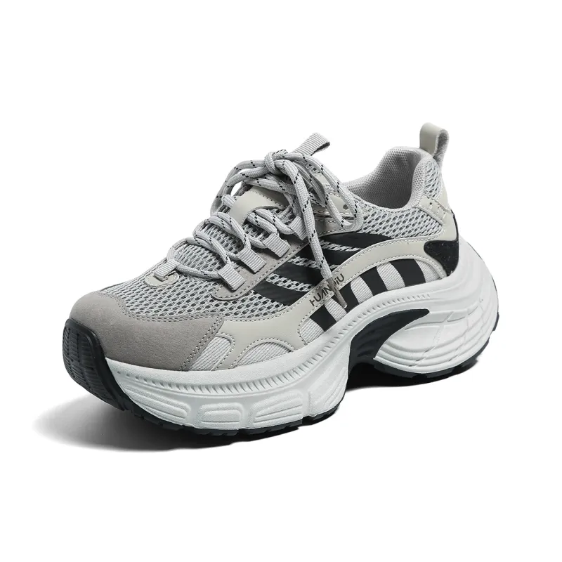 HUANQIU Cushioning Anti-Slip And Wear-Resistant Low-Top Chunky Sneakers Women's-8