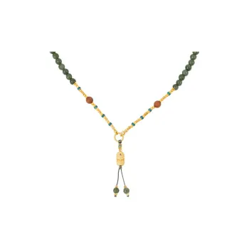 Mount Wutai Ice Glutinous Jadeite Necklace #Good Luck Unisex