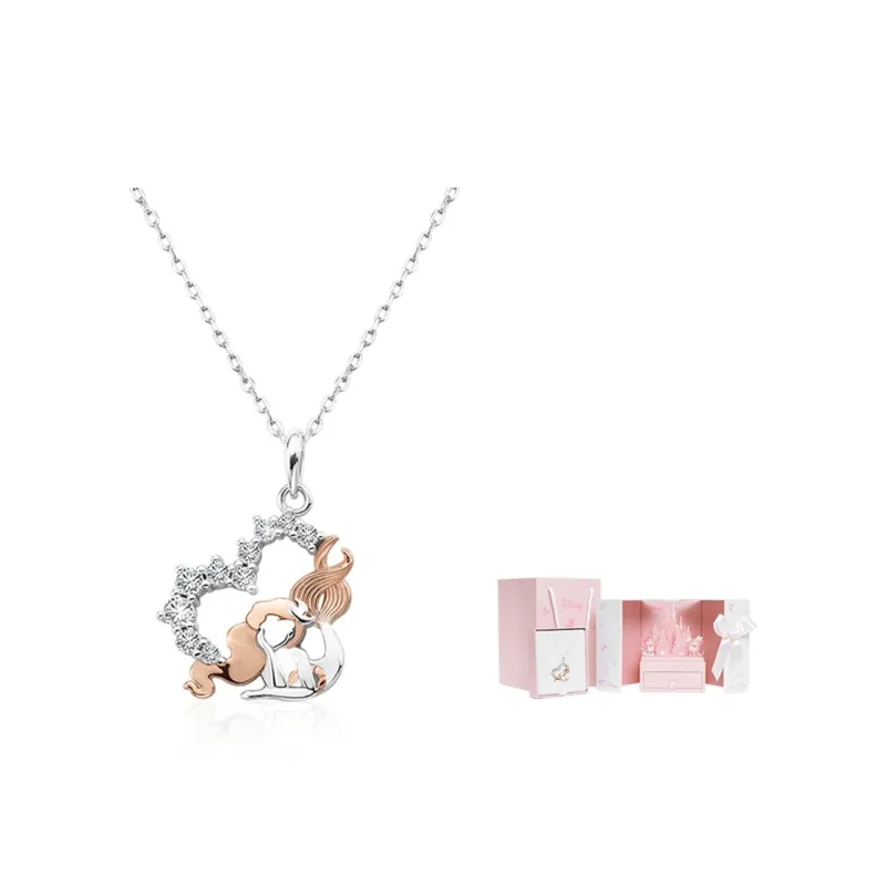 Disney Princess S925 Silver Necklaces Women's-0