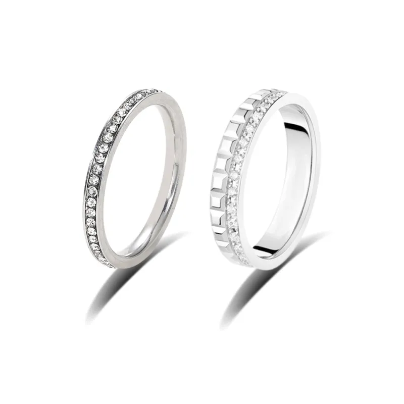 SHEEHHYY Alloy/Zircon Rings Unisex-4
