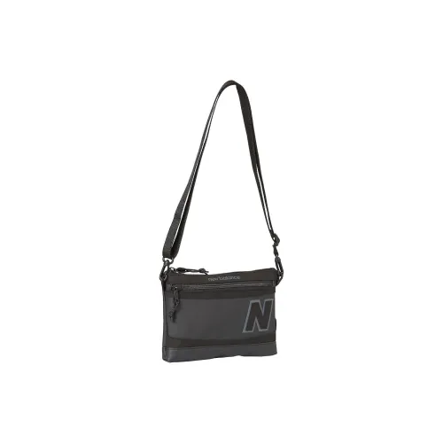 New Balance PU Shoulder Bag Crossbody Bag Regular Men's Black