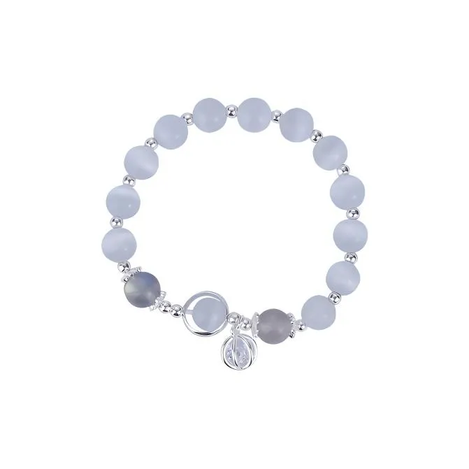 Yuanyanghuangjin Glass Cat Eye Bracelets Women's-0