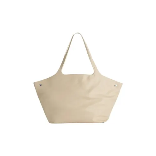 TOTEME Polyamide Tote Bag, Shopping Bag, Shoulder Bag Large Size Women's Beige