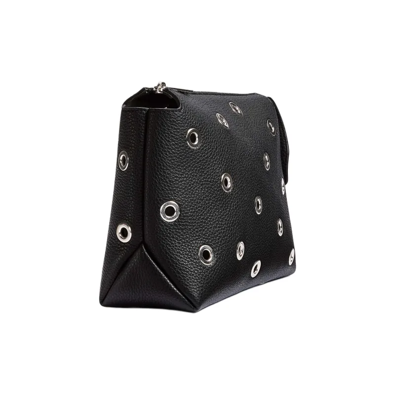 KHAITE Litchi Grain Calfskin Clutch Women's Black-2