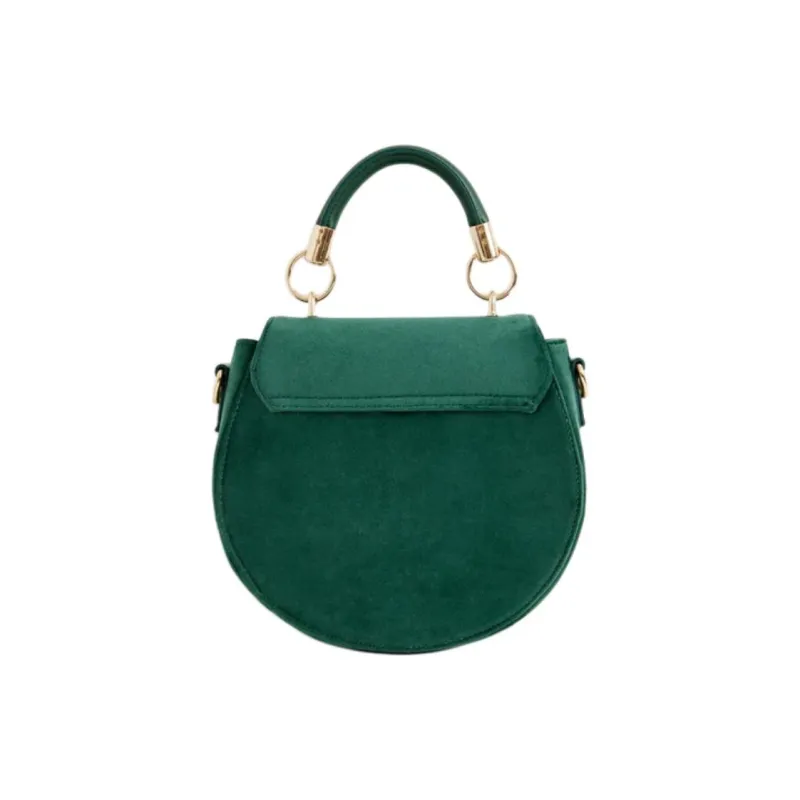 Fable Polyester One Shoulder Handbags Medium Size Women's Green-3