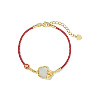 YINCHIE Hetian Jade Bracelets White Jade/Pale Greenish White Jade Women's