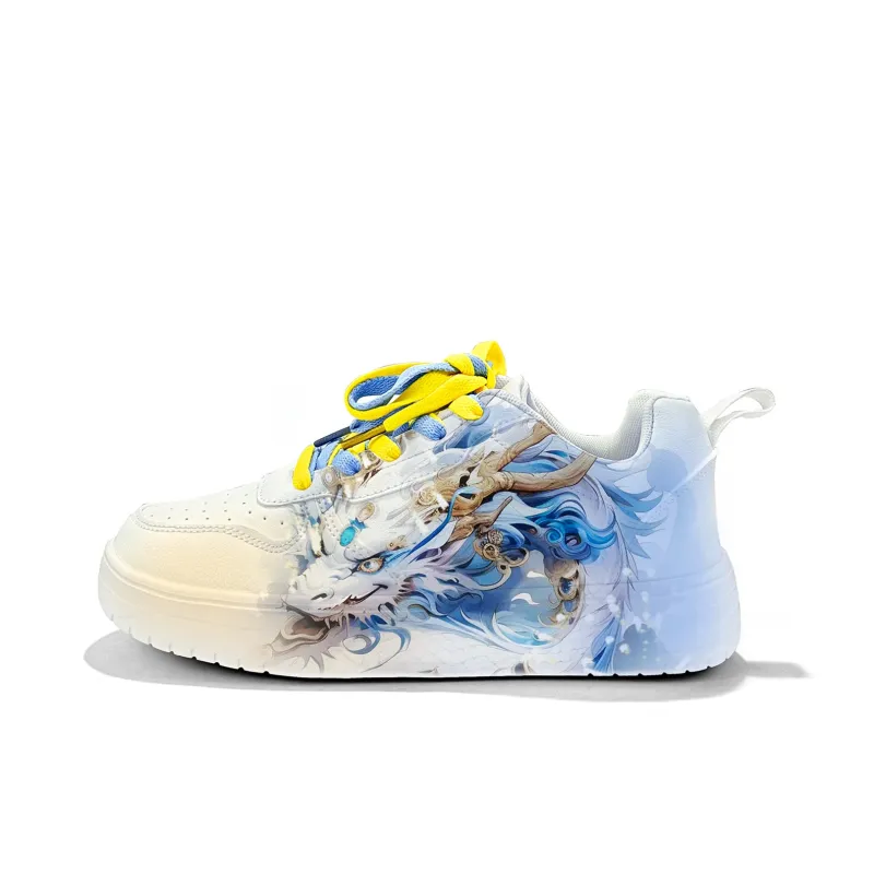 Cold Cicadas Yesterday Slip-Resistant Cushioning Wear-Resistant Lightweight Breathable Low-Top Skateboard Shoes Unisex-0