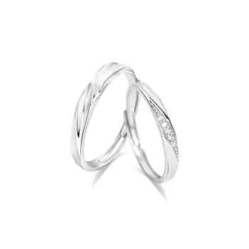 LUCA Sterling Silver Rings Unisex Anniversary Box For Girlfriend